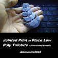 lptaf1.png Jointed Print in Place Low Poly Trilobite : Articulated Fossils