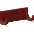 Milwaukee-Screw-Driver-wall-mount.png 3MF file Milwaukee Screw Driver wall mount・3D printer model to download