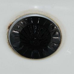 Waschbecken-Haarsieb-02.jpg Free STL file Simple Customizable Drain Sieve・3D print design to download