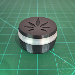 FusoDesign_Grinder_Foto-01.png Fichier STL Broyeur de mauvaises herbes avec rangement・Design pour imprimante 3D à télécharger