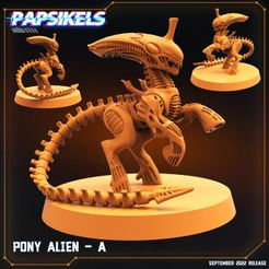 720X720-pony-alien-a.jpg Файл 3D PONY ALIEN - A・3D модель для печати скачать