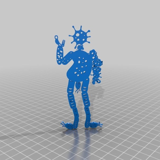 germ-man (alle mangled hermann) - 3D model önizlemesi