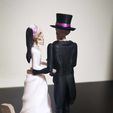 received_318210704041799.jpeg skeleton couple wedding groom bride bride decoration love never dies cake topper