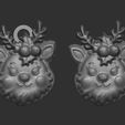 fghjk.jpg christmas tree deer head decor