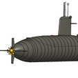 French-Submarine-SNA-Rubis-2.png Sous-marin nucléaire d'attaque (SNA) Rubis Marine Nationale 1/700