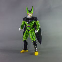 1.jpg Archivo STL Estatua DBZ Perfect Cell escala 1/6 (sin soportes)・Objeto para impresora 3D para descargar
