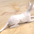 coucher3.png Egyptian Cat low poly