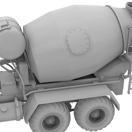 🚚 KrAZ-255B cement mixer truck HQ・ 3D File for 3D printing・Cults