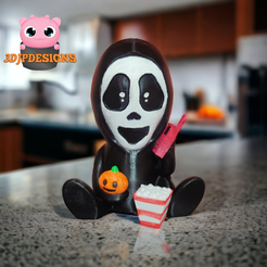 67.png Archivo 3D GhostFace Simpática decoración de Halloween・Modelo para descargar e imprimir en 3D