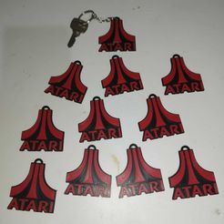 ATARI.jpg Classic Atari Keychain - A Tribute to the Golden Age of Video Games