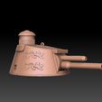 char2c-turret-sidefront.jpg Char 2C Tank Turret royalty free version