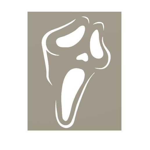 scream stencil printable