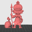4.png Lord Kartikeya (Murugan) Chibi Style | 3D Printable STL File | Hindu God of War with Peacock | FDM & Resin Ready (Unsupported)