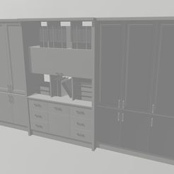 Bookcase-10.jpg STL file Library Bookcase 10・3D printing model to download, kdryan2