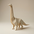 jurassic-park-dinosaur.png Brachiosaurus Dinosaur Geometric Origami Folded Style