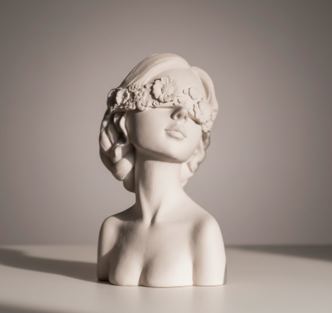 Escultura - Busto "Flores no Olhar"