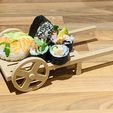 1A199AE5-93DB-486C-9988-9A0EACEFE7FA.jpeg Sushi Wooden Carriage Plate