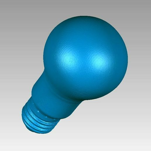 💡 Real Classic E27 Light Bulb Lamp 3D Scan・ STL File for ・Cults