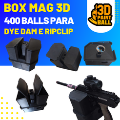 12-Box-mag-3D-400-Balls-para-Dye-Dam-e-Ripclip.png BOX RIPCLIP 3D de 400 Bolinhas para DYE DAM e EMF100
