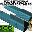 stingray-Dummy-airsoftmag-v2.jpg FGC-9 stingray Dummy mag for GGB airsoft or FGC-6