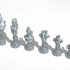 steampunk_robot_chess_chess_display_large.jpg Archivo STL gratis Ajedrez robótico steampunk・Objeto para impresora 3D para descargar