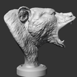 09.png Grizzly Bear Head AM06 3D print model