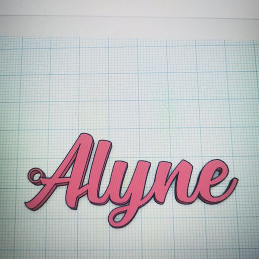 alyne keychain 3D model