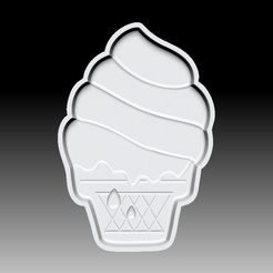 IceCream-VACUUM-PIECE.jpg Fichier STL MOULE À BOMBE DE BAIN POUR CRÈME GLACÉE・Plan pour imprimante 3D à télécharger