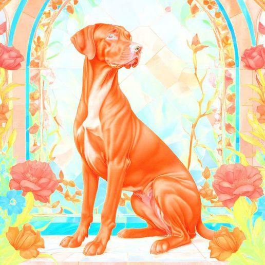 Color_200_200.jpg Lightbox Rhodesian Ridgeback lithophane