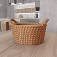untitled2.png 3D Wicker Mesh Basket 2 with Stl File & Mini Box, 3D Printing, Jewelry Dish, Wicker Decor, Gift for Girlfriend, Wicker Laundry Basket