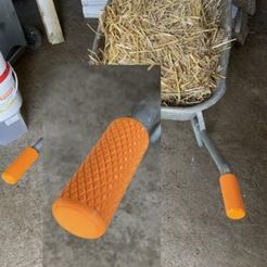 wheelbarrow-handles.jpg STL file Wheelbarrow handles・Design to download and 3D print