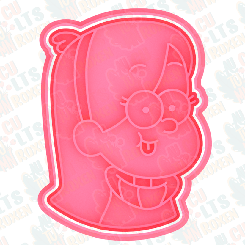 Download STL file Mabel Gravity Falls cookie cutter * • 3D print model ...