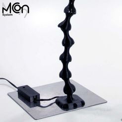 MCon-CloseUp-Mag-Base.jpg OBJ file MCon system strong magnetic mount with cable feed-through・3D printer model to download, UCAD