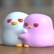 d319a9ae-f695-471e-9762-07a7d2cfe775.jpg ♡♡♡ LOVE CHIKS , cute adorable and cuddly kawaii adorable , cuddling ducklings by TinyMakers3D