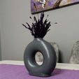 VAZO12.jpg VASE Decorative vase in the shape of a wheel / Teker şeklinde dekoratif vazo