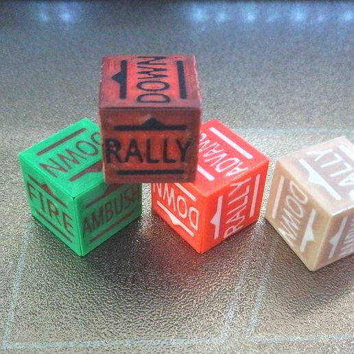 War game order dice 3D model preview