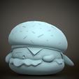 1-2.png kirby burger - kirby fanart 3D print model