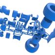 65.jpg Diecast Pulling tractor with 4 jet engines Version 2 Scale 1:25