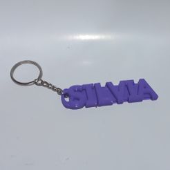 20230906_135127.jpg 3MF file keychain with name Silvia・3D printer design to download
