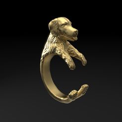 Pers.jpg STL file Dog Ring・3D printable model to download