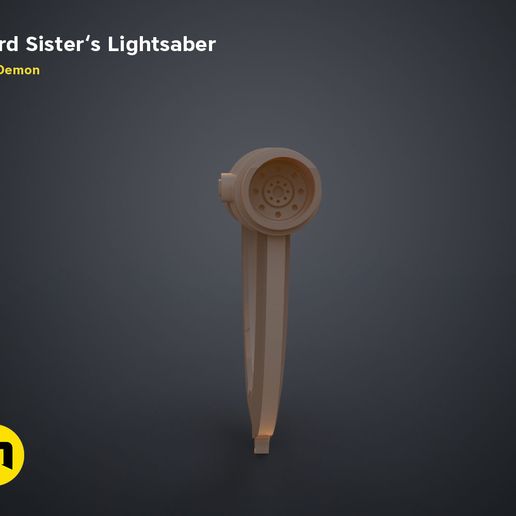 Third Sister’s Lightsaber by 3Demon Fichier 3D Le sabre laser de la troisième sœur - Kenobi・Modèle imprimable en 3D à télécharger, 3D-mon