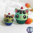 01.png Meringa, Kitty cupcake (feet pop out toy and keychain)