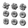 Rose-pattern2-01.JPG 3d Geometrical pattern rosettes N02 3D print model