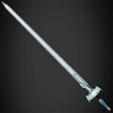 AsunaSwordBack.jpg Sword Art Online Asuna Lambent Light Rapier for Cosplay