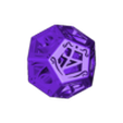 STL file Hollow D12 dice 🎲・3D printable model to download・Cults