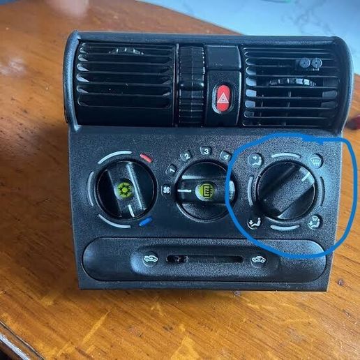 control button for Opel Corsa B 1993-2001 models.