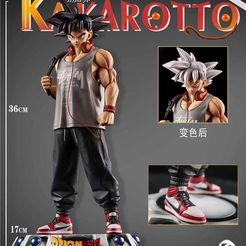KaKarotto.jpg Télécharger fichier STL gratuit Kakaroto Goku (Style actuel) • Design à imprimer en 3D, sajikwitt