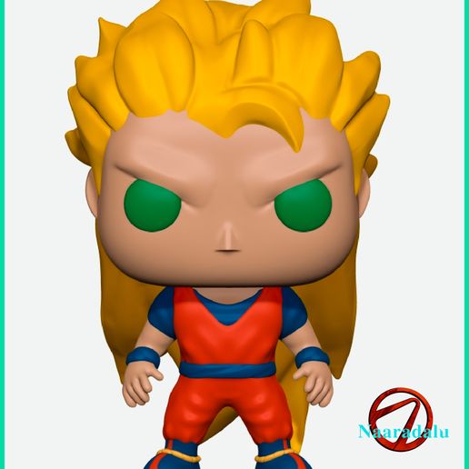 🐉 GOKU SSJ DRAGON BALL Z DBZ FUNKO POP・ STL File for ・Cults