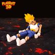 2.jpg Archivo STL ESQUELETO VEGETA - FLEXIBLE - DRAGON BALL - FACIL DE IMPRIMIR - SIN SOPORTES・Objeto imprimible en 3D para descargar