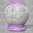 Image5.png STL file MINNIE MOUSE SPHERICAL NIGHT LIGHT LITHOPHANE・3D printable model to download